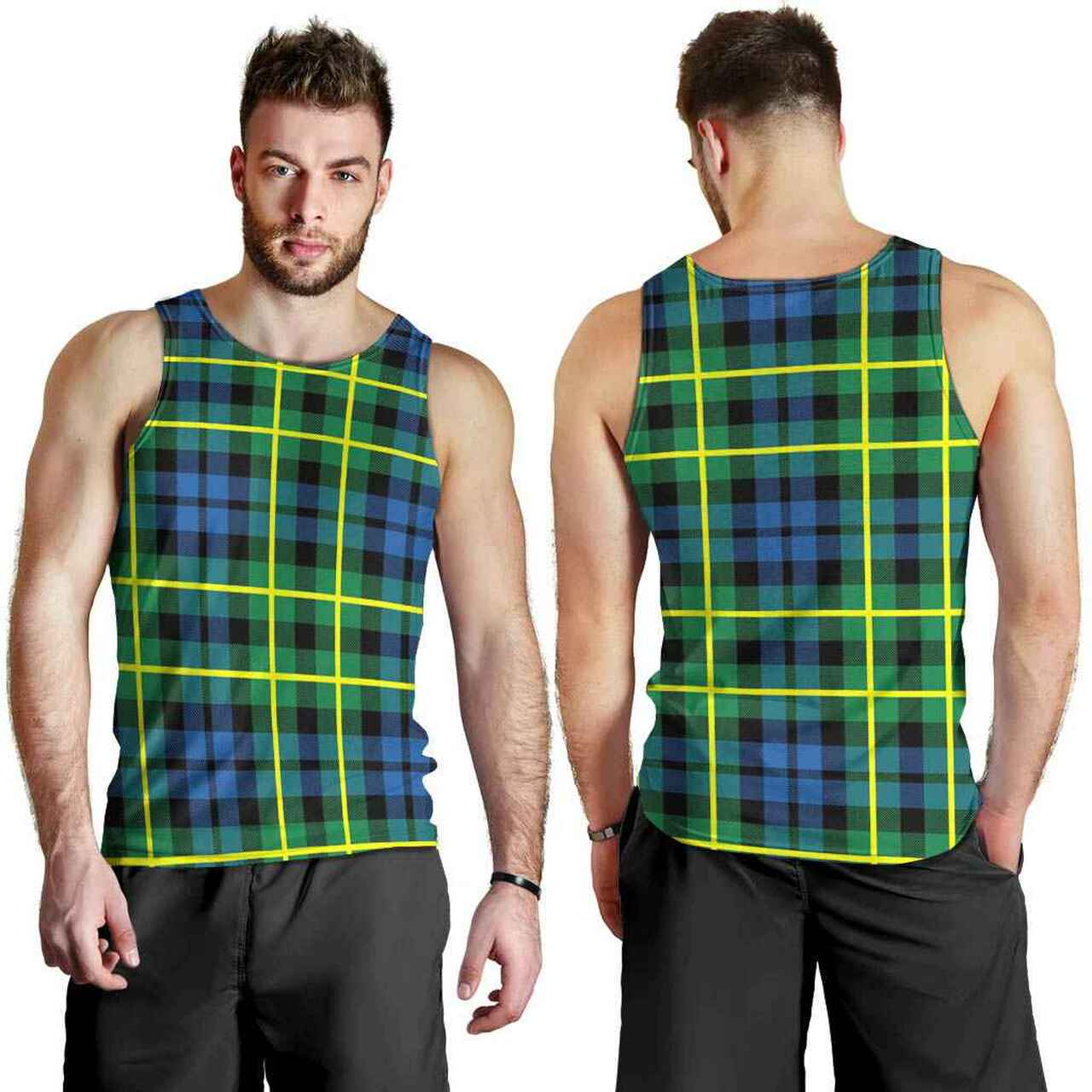 Campbell of Breadalbane Ancient Tartan Plaid Men Tank Top