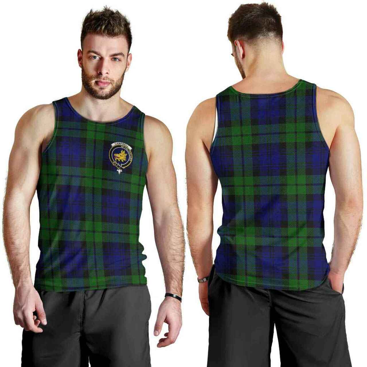 Campbell of Breadalbane Tartan Crest Men Tank Top