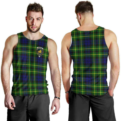 Campbell of Cawdor Tartan Crest Men Tank Top