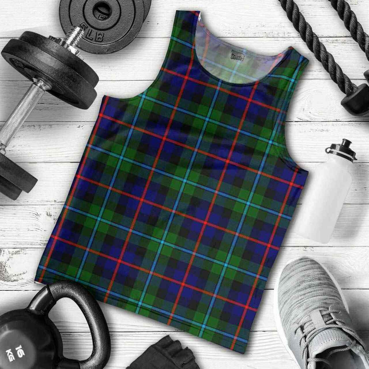 Campbell of Cawdor Modern Tartan Plaid Men Tank Top