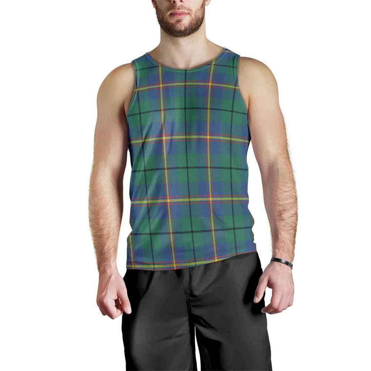 Carmichael Ancient Tartan Plaid Men Tank Top