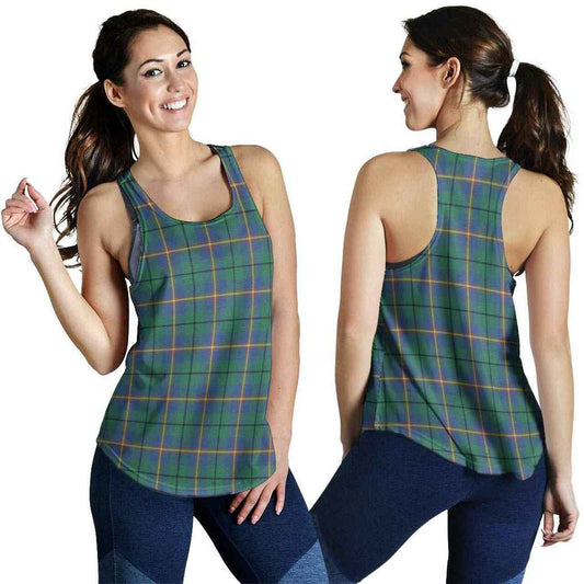 Carmichael Ancient Tartan Plaid Women Racerback Tank