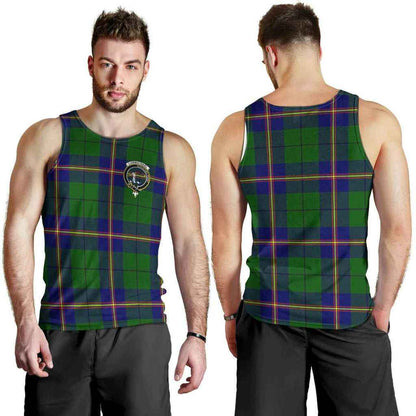 Carmichael Tartan Crest Men Tank Top