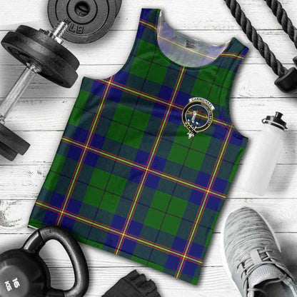 Carmichael Tartan Crest Men Tank Top