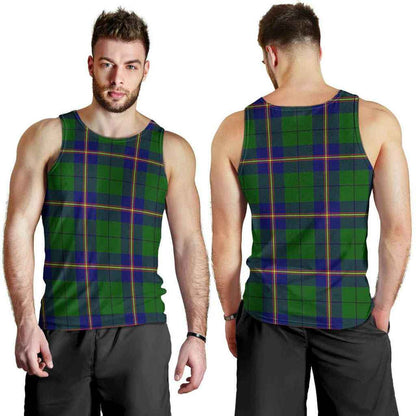 Carmichael Modern Tartan Plaid Men Tank Top