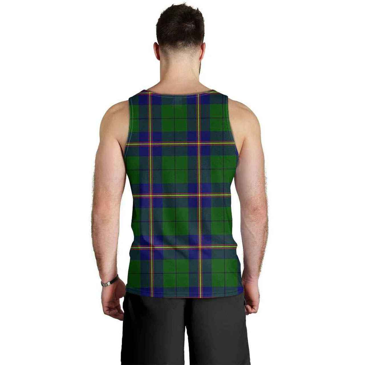 Carmichael Modern Tartan Plaid Men Tank Top