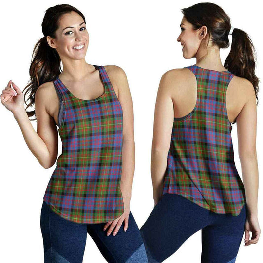 Carnegie Ancient Tartan Plaid Women Racerback Tank