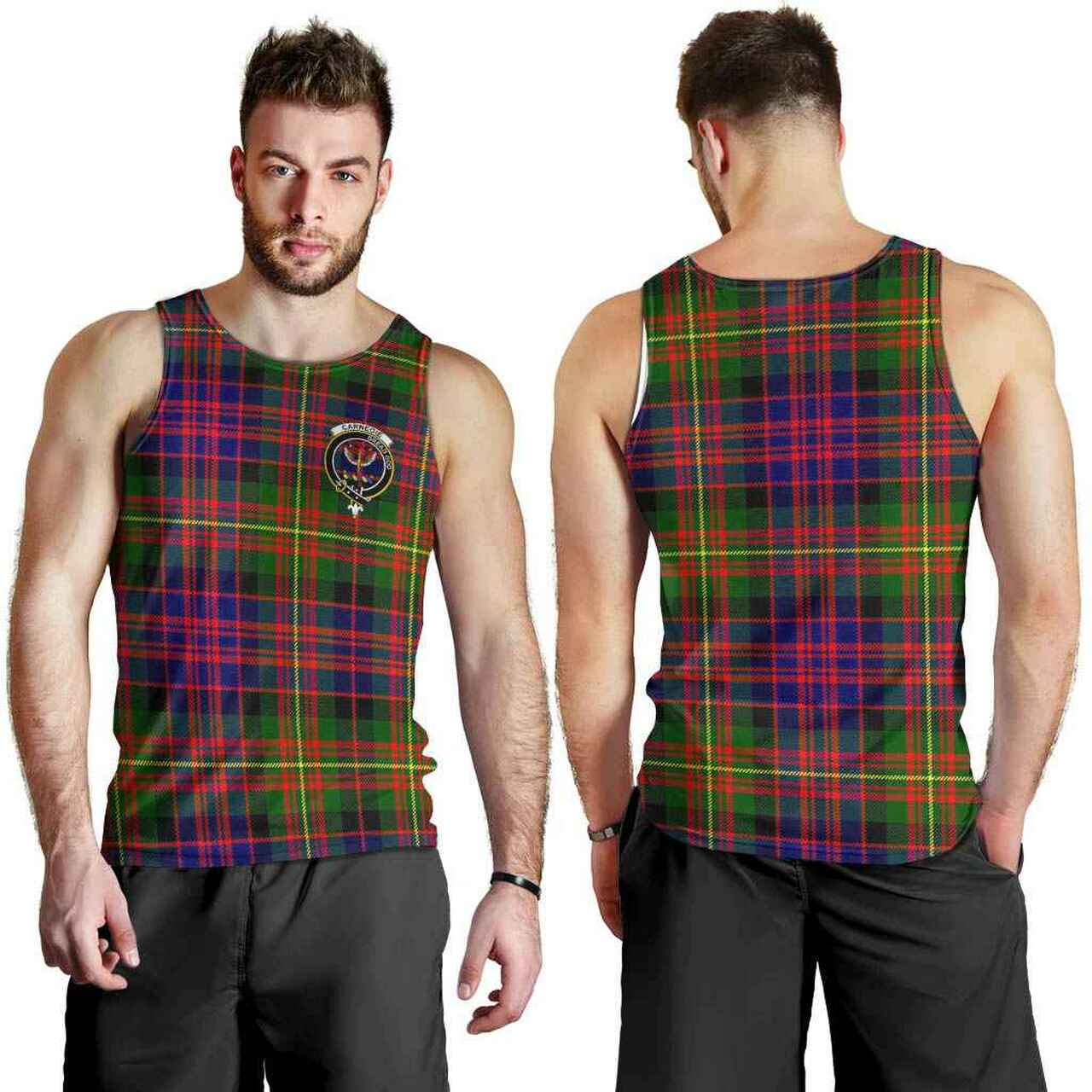 Carnegie Tartan Crest Men Tank Top