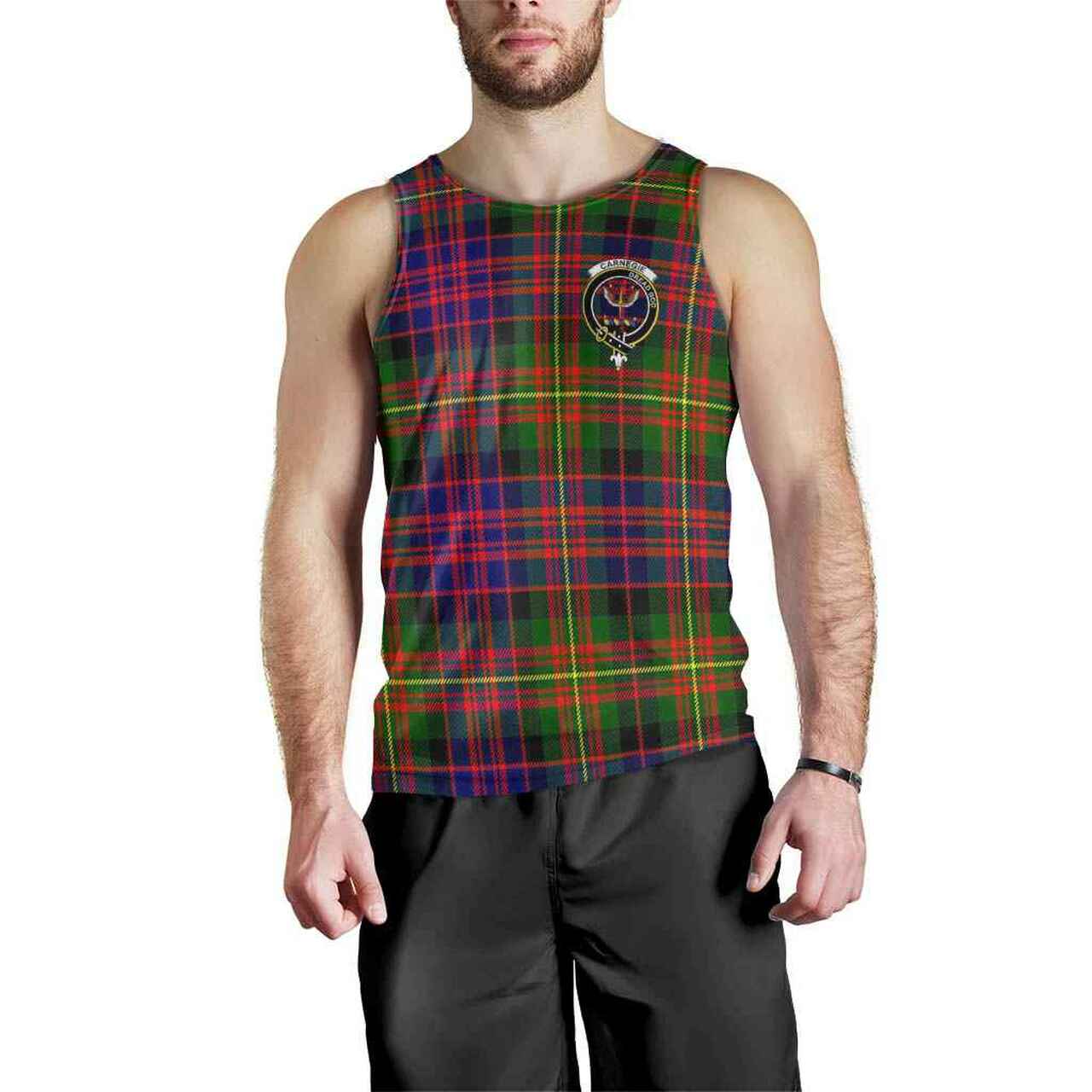 Carnegie Tartan Crest Men Tank Top