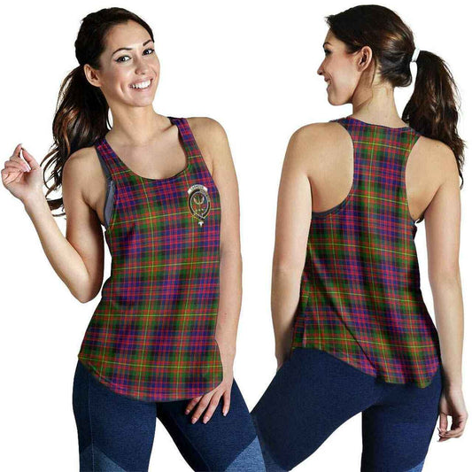 Carnegie Tartan Crest Women Racerback Tank