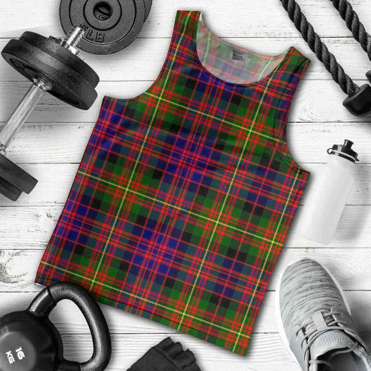 Carnegie Modern Tartan Plaid Men Tank Top