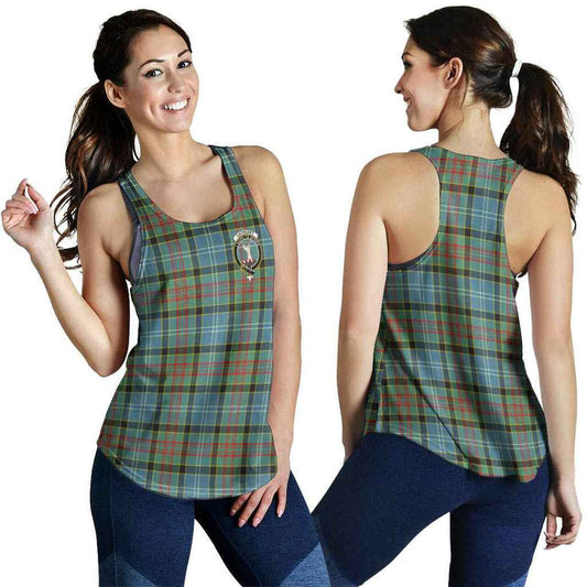 Cathcart Tartan Crest Women Racerback Tank