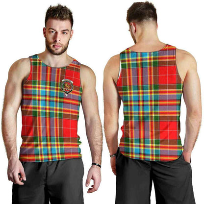 Chattan Tartan Crest Men Tank Top