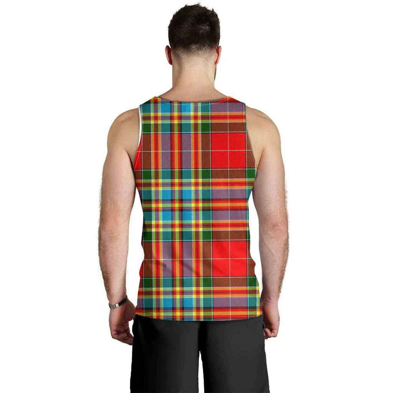 Chattan Tartan Crest Men Tank Top