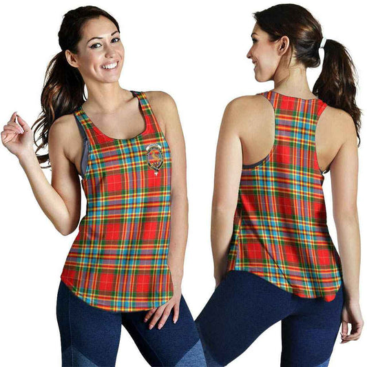 Chattan Tartan Crest Women Racerback Tank