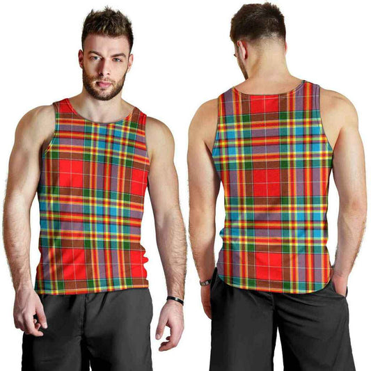 Chattan Tartan Plaid Men Tank Top