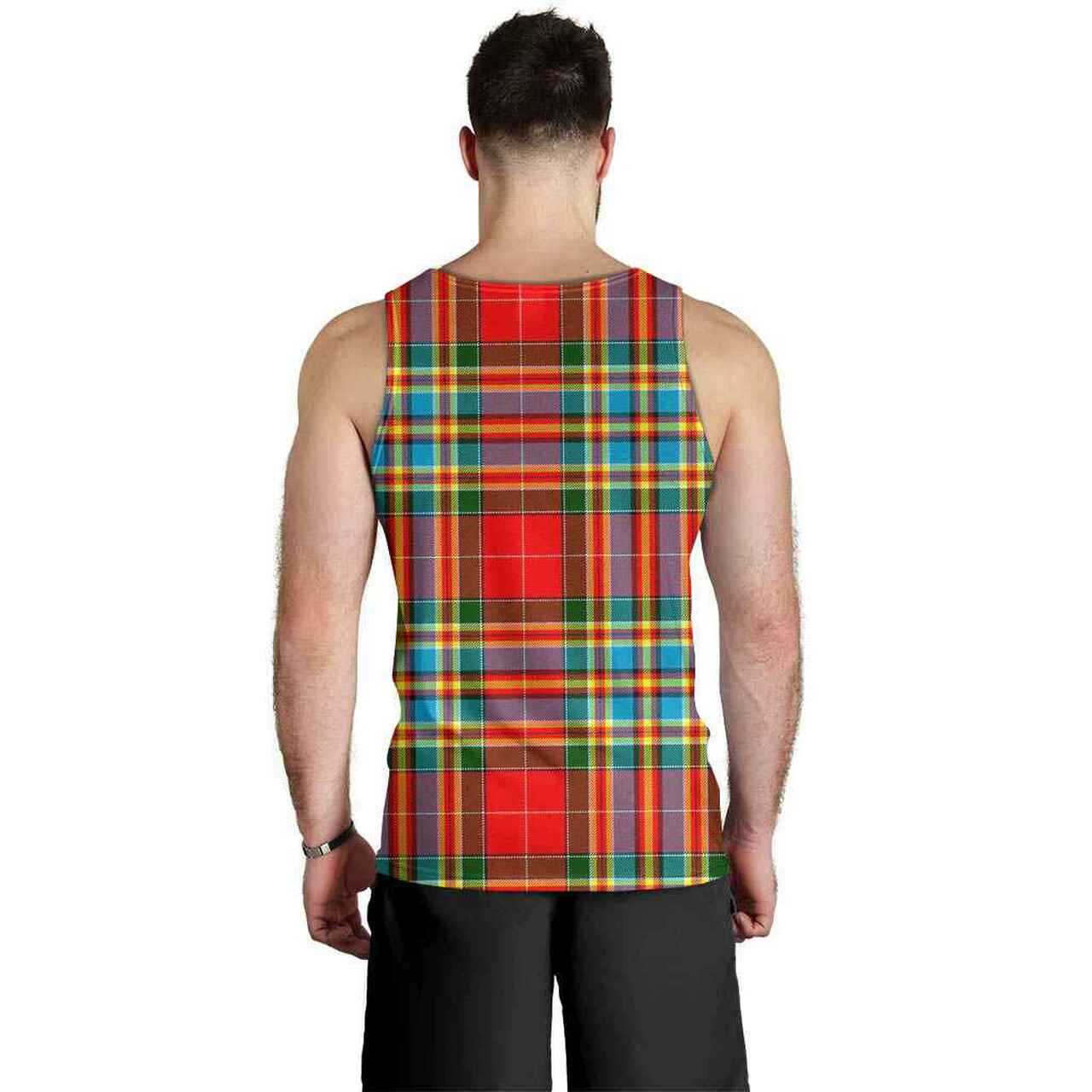 Chattan Tartan Plaid Men Tank Top