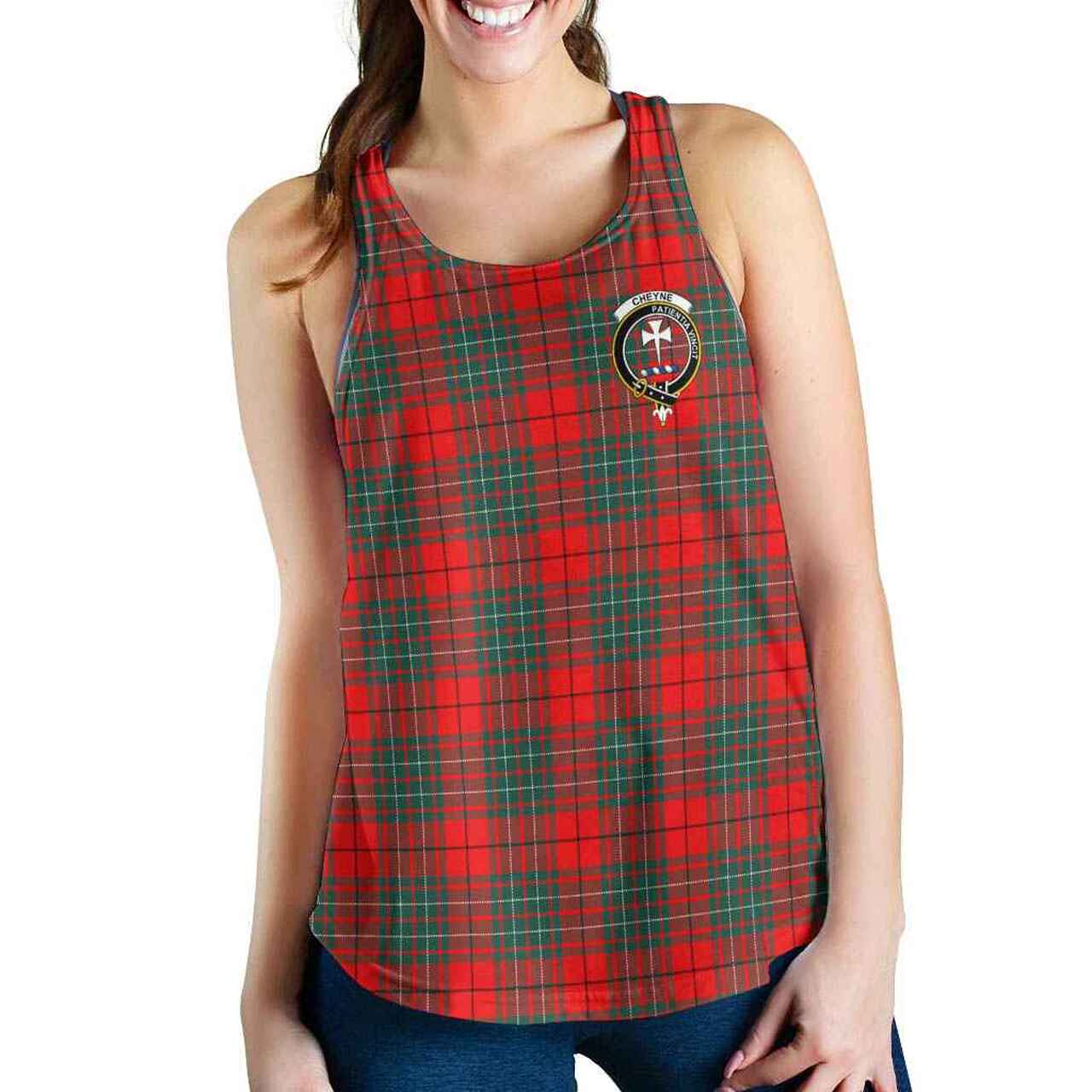 Cheyne Tartan Crest Women Racerback Tank