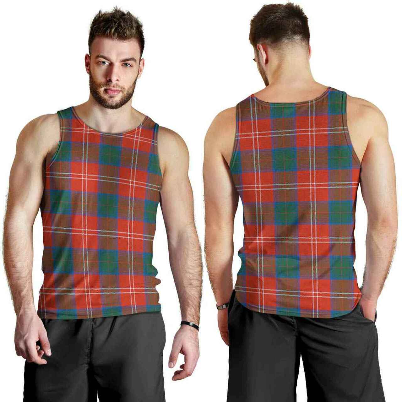 Chisholm Ancient Tartan Plaid Men Tank Top