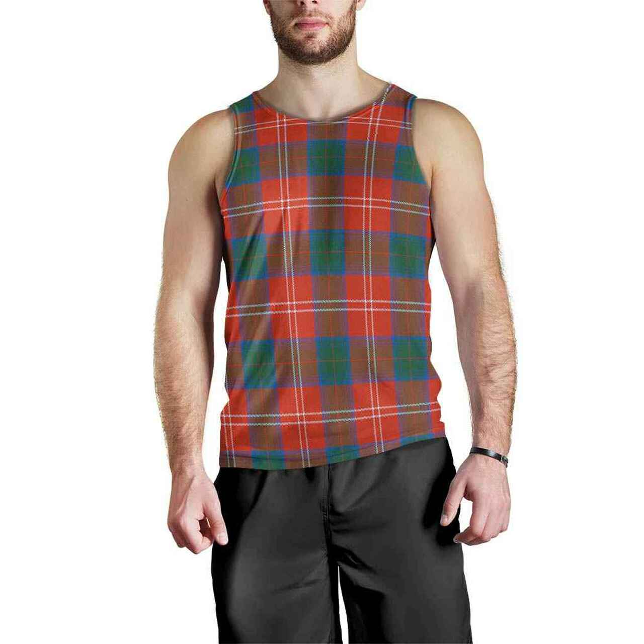 Chisholm Ancient Tartan Plaid Men Tank Top