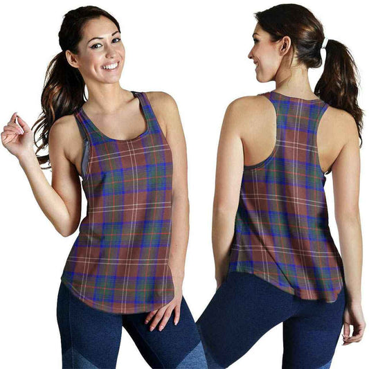 Chisholm Hunting Modern Tartan Plaid Women Racerback Tank