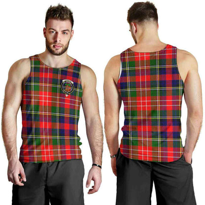 Christie Tartan Crest Men Tank Top