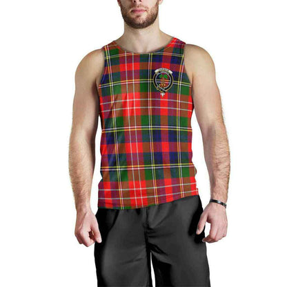 Christie Tartan Crest Men Tank Top