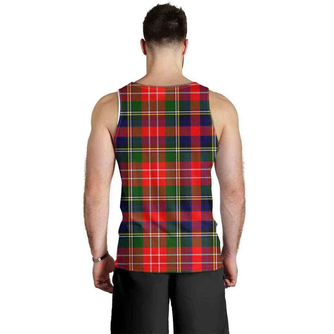 Christie Tartan Crest Men Tank Top