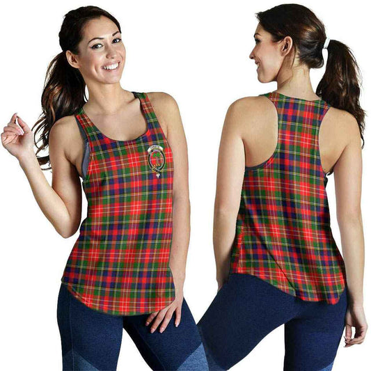 Christie Tartan Crest Women Racerback Tank