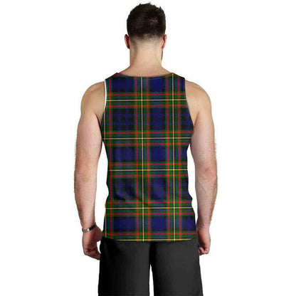 Clelland Tartan Crest Men Tank Top