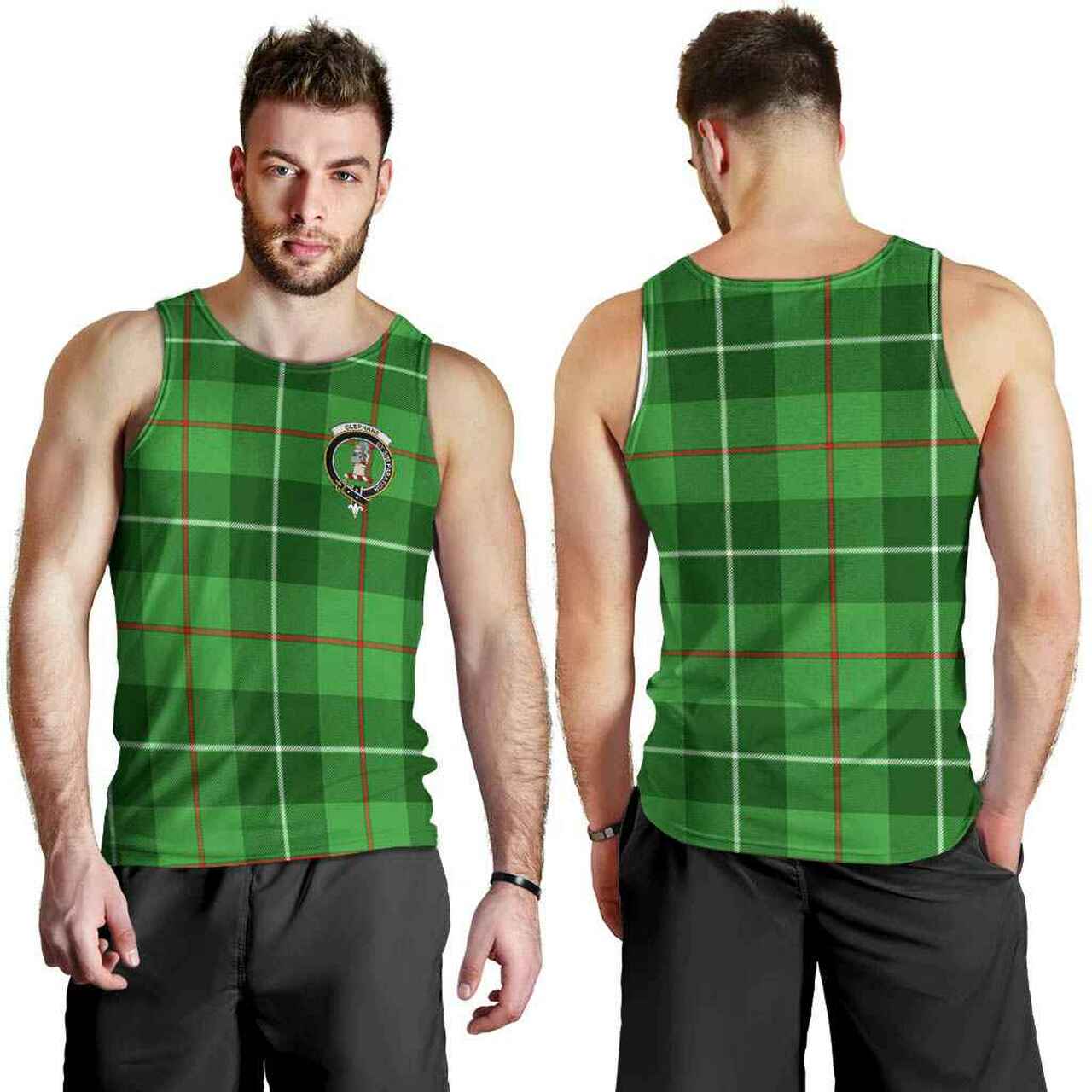 Clephane (or Clephan) Tartan Crest Men Tank Top