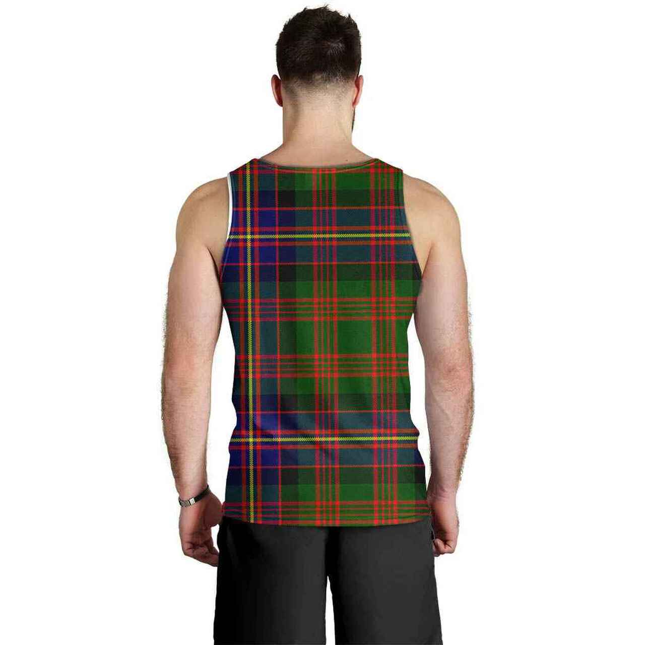 Cochrane Tartan Crest Men Tank Top