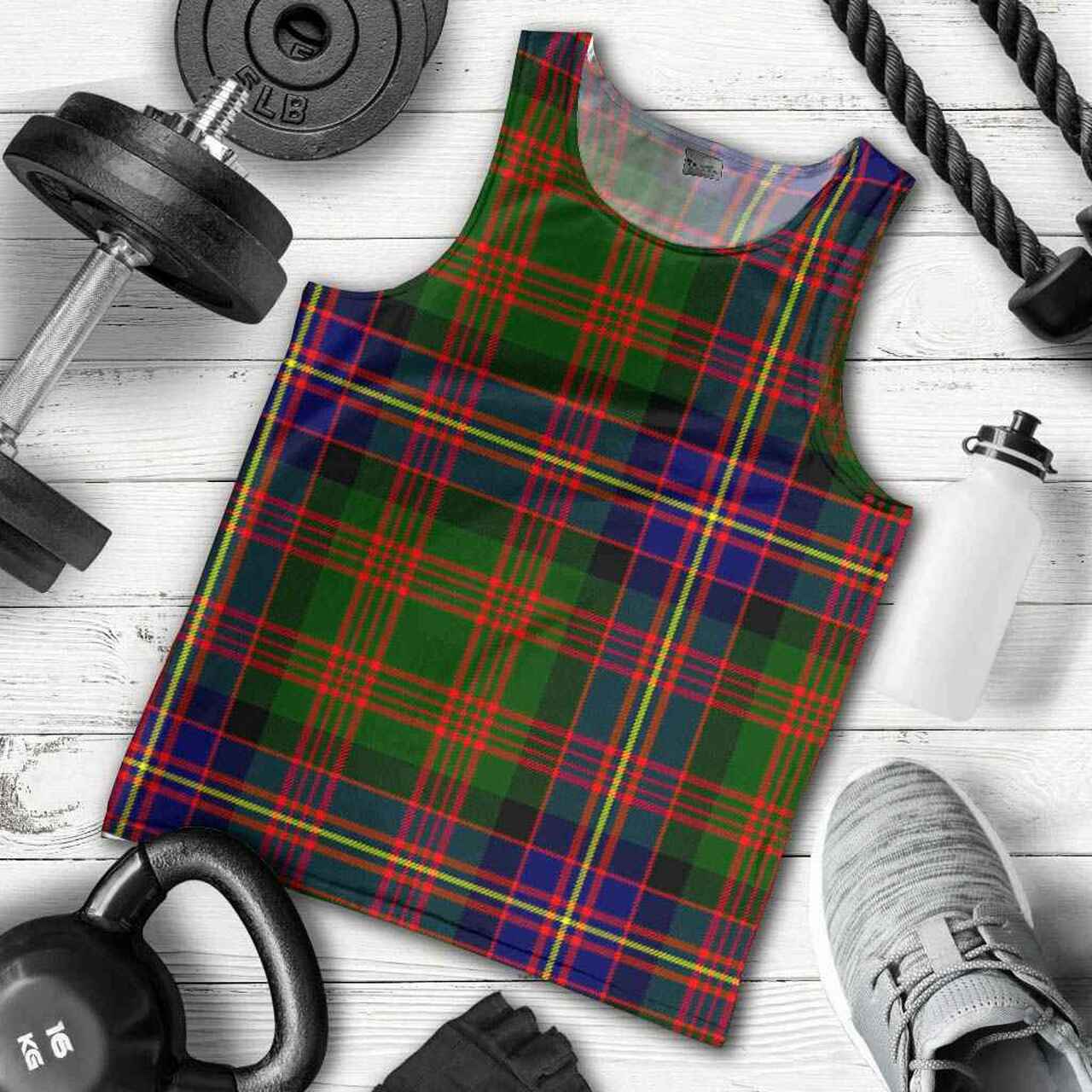 Cochrane Modern Tartan Plaid Men Tank Top