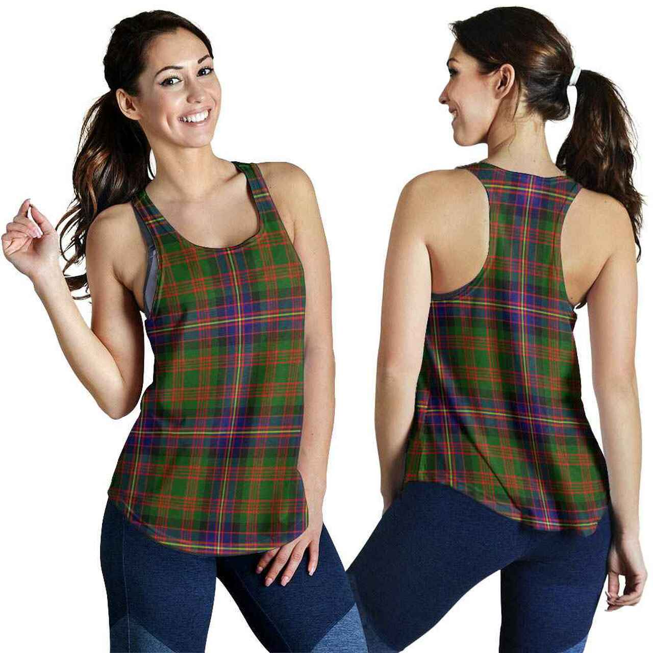 Cochrane Modern Tartan Plaid Women Racerback Tank