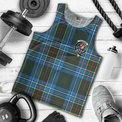 Cockburn Tartan Crest Men Tank Top