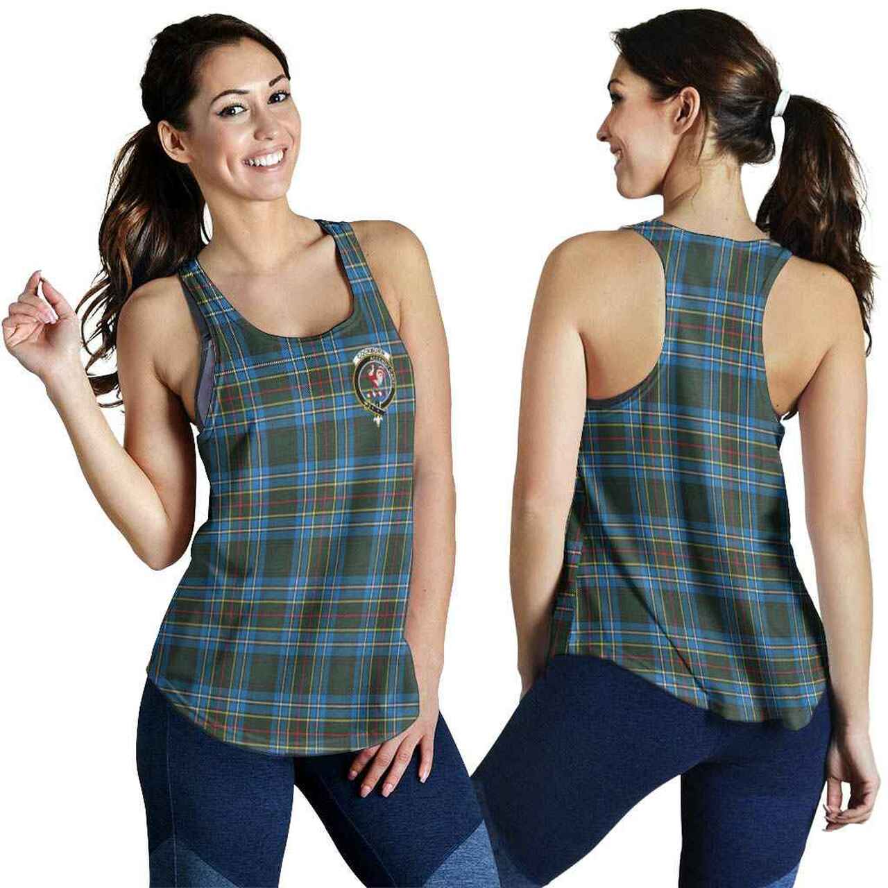 Cockburn Tartan Crest Women Racerback Tank