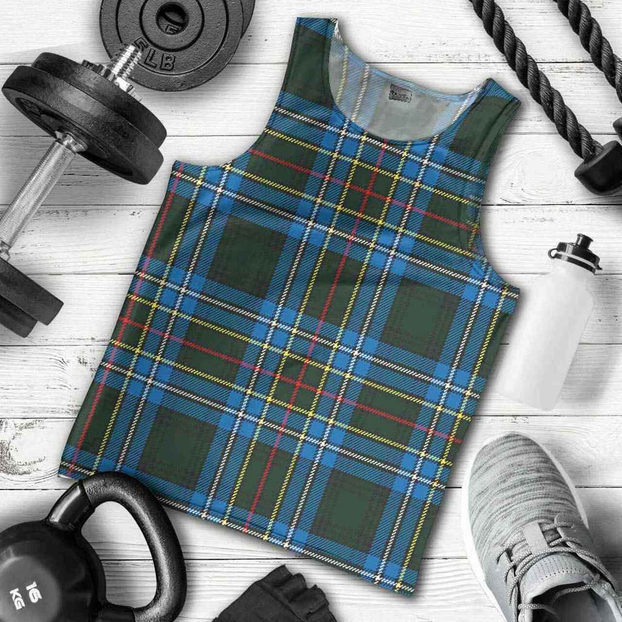 Cockburn Modern Tartan Plaid Men Tank Top