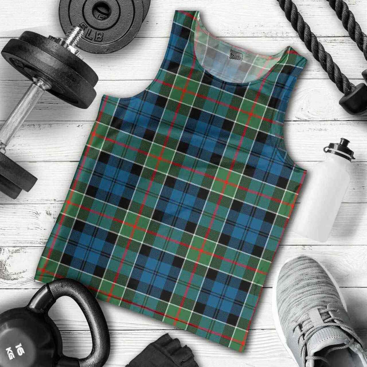 Colquhoun Ancient Tartan Plaid Men Tank Top