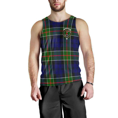 Colquhoun Tartan Crest Men Tank Top