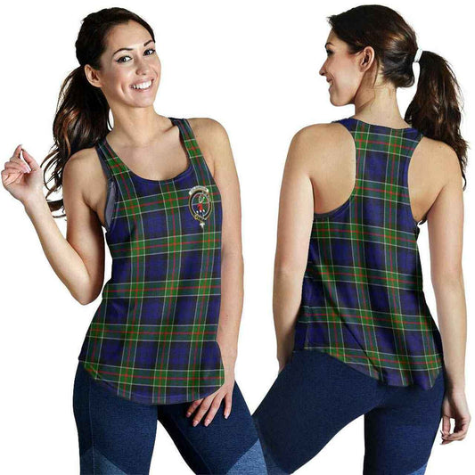 Colquhoun Tartan Crest Women Racerback Tank