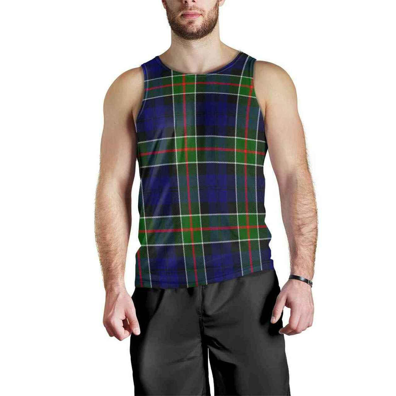 Colquhoun Modern Tartan Plaid Men Tank Top