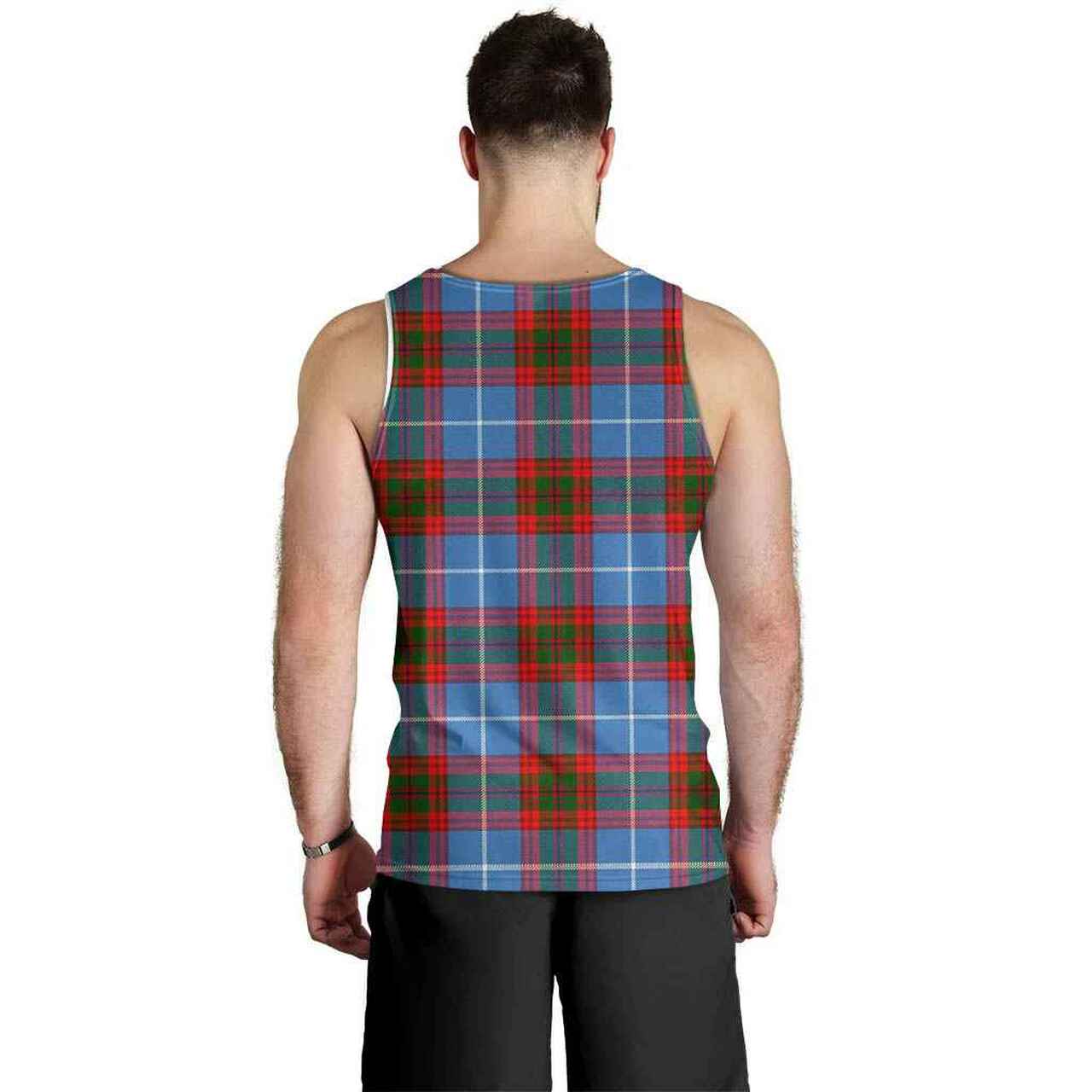 Congilton Tartan Crest Men Tank Top