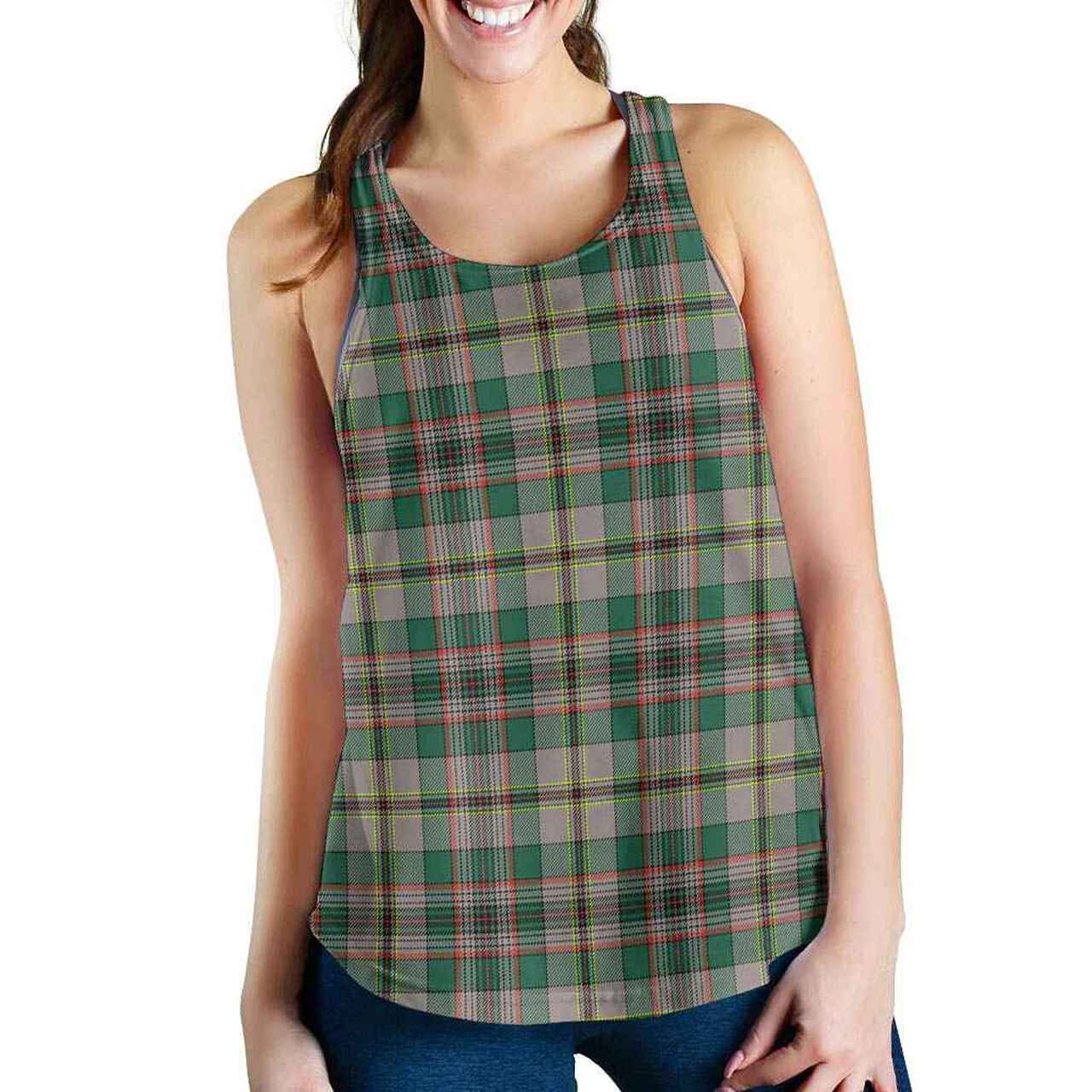 Craig Ancient Tartan Plaid Women Racerback Tank