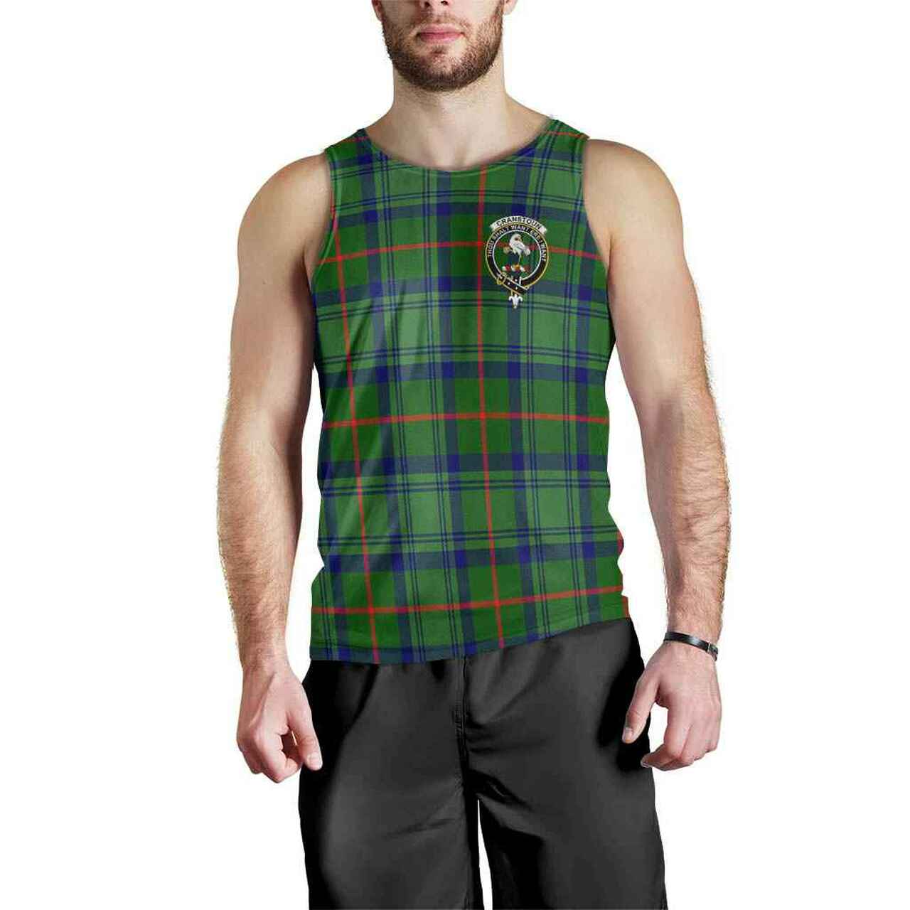 Cranstoun Tartan Crest Men Tank Top