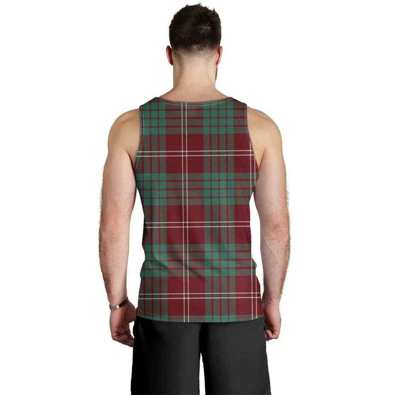 Crawford Modern Tartan Plaid Men Tank Top