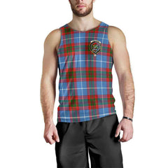 Crichton Tartan Crest Men Tank Top