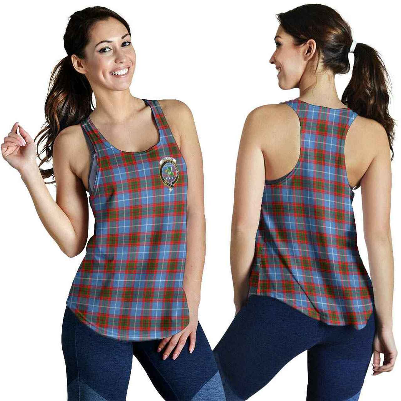 Crichton Tartan Crest Women Racerback Tank