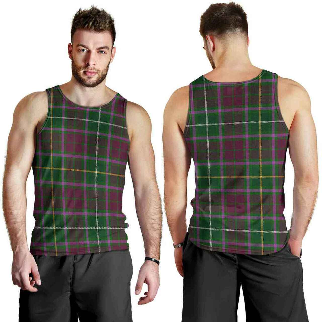 Crosbie Tartan Plaid Men Tank Top