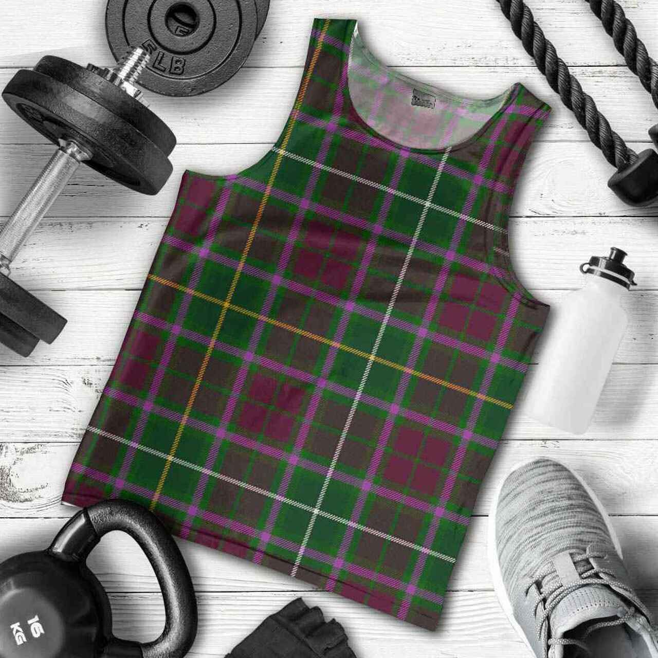 Crosbie Tartan Plaid Men Tank Top