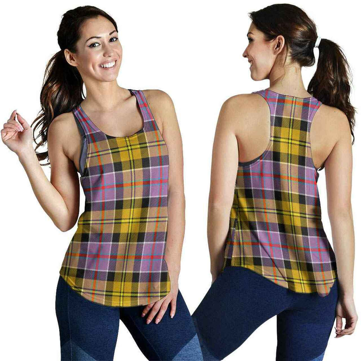 Culloden Ancient Tartan Plaid Women Racerback Tank